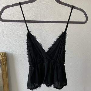 Black babydoll tank
